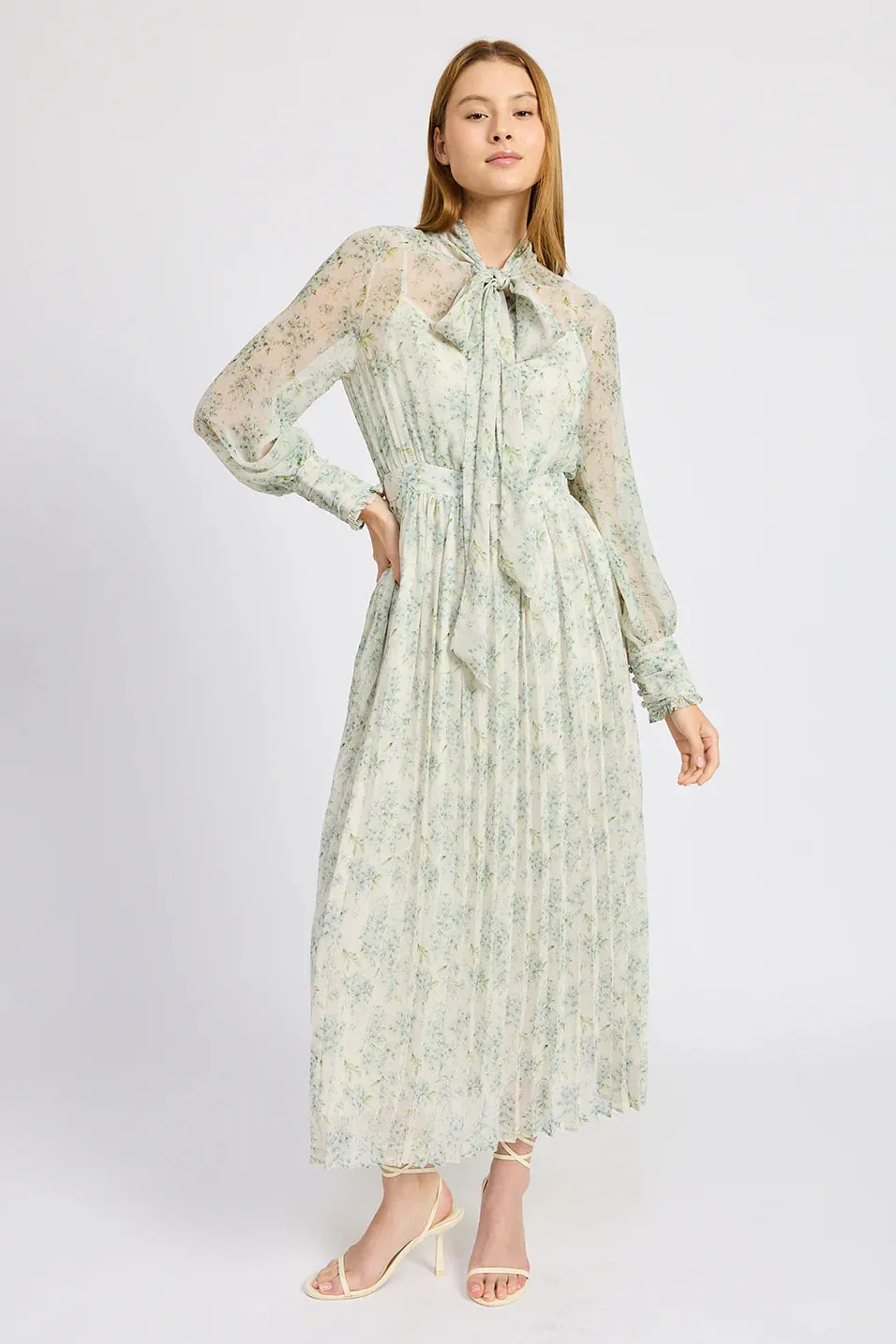 Ivory Ice Blue Lucy Maxi