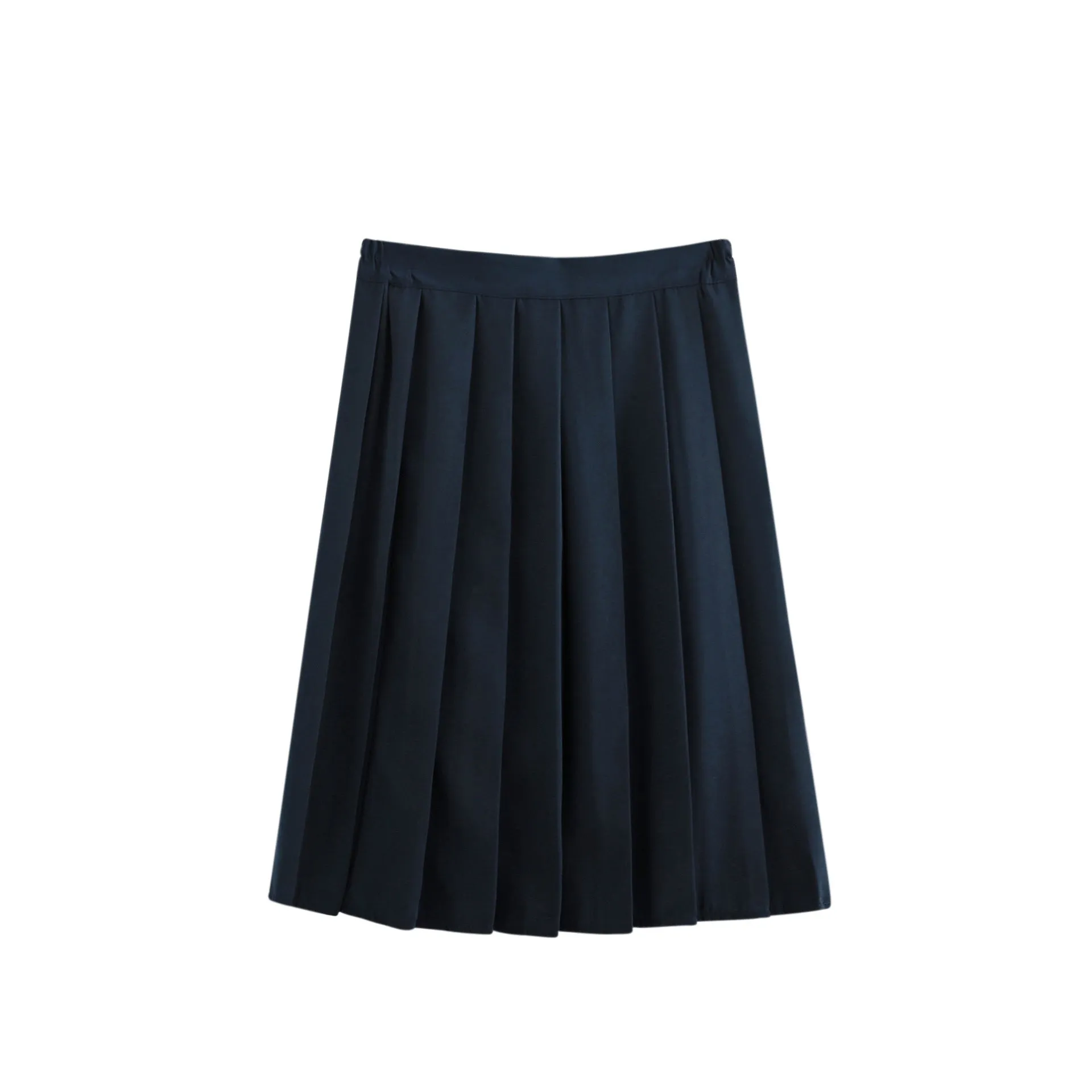Japanese Sweet Look Uniform All-Matching College Solid Colored Pleated aSkirt Dress Skirt