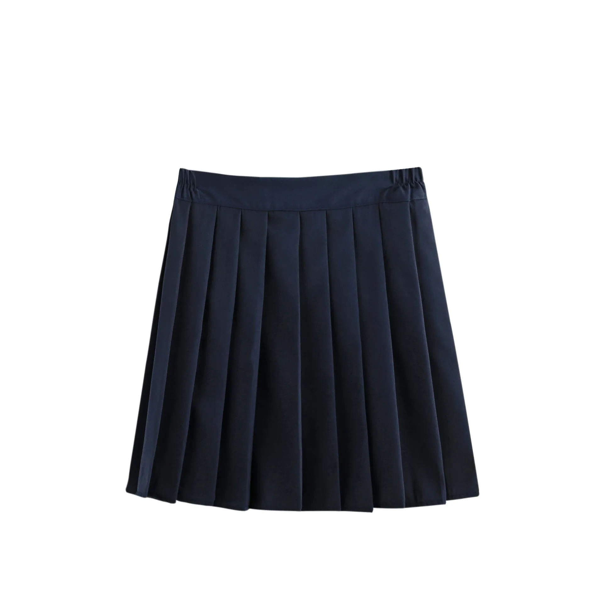 Japanese Sweet Look Uniform All-Matching College Solid Colored Pleated aSkirt Dress Skirt