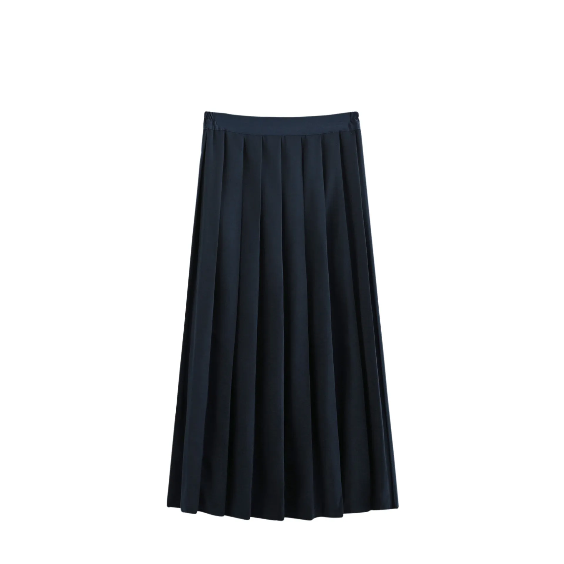 Japanese Sweet Look Uniform All-Matching College Solid Colored Pleated aSkirt Dress Skirt