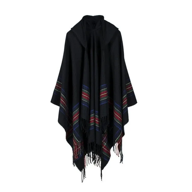 Kept Me Up Hoodie Poncho