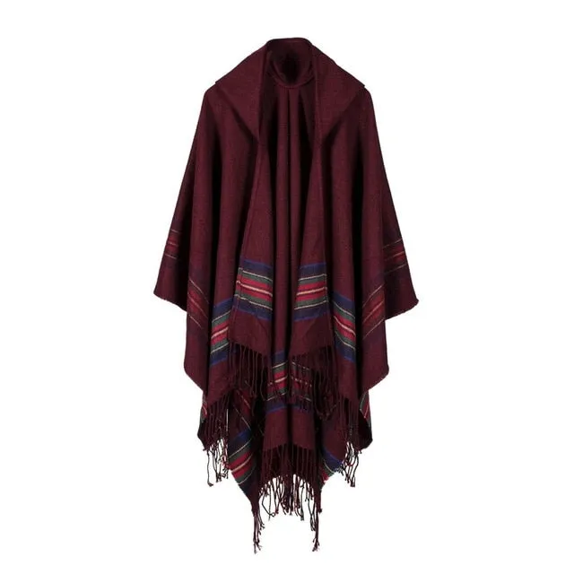 Kept Me Up Hoodie Poncho