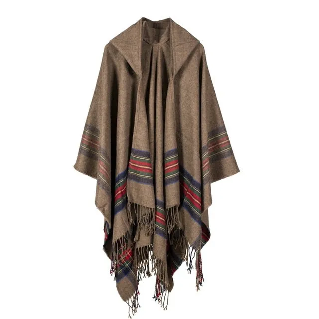 Kept Me Up Hoodie Poncho