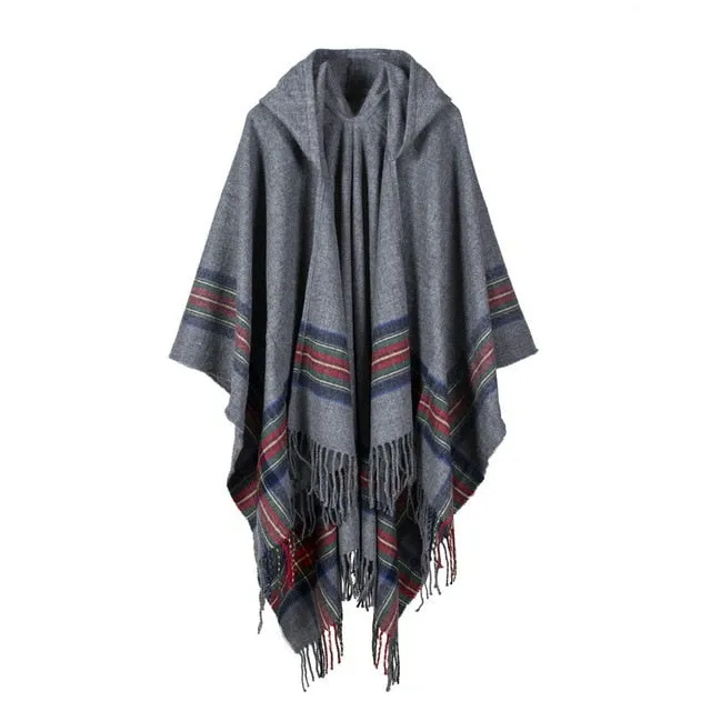 Kept Me Up Hoodie Poncho