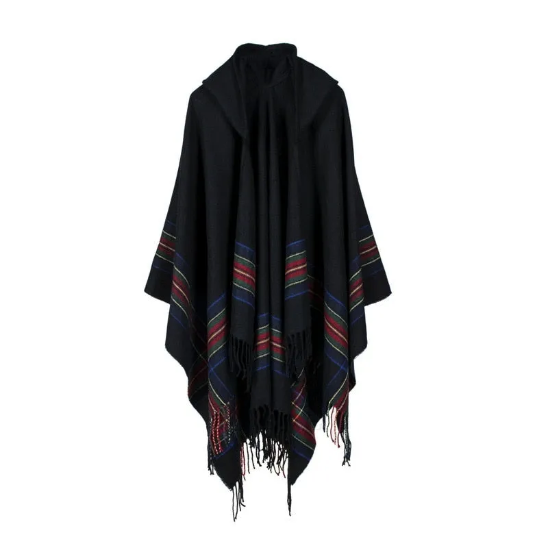 Kept Me Up Hoodie Poncho