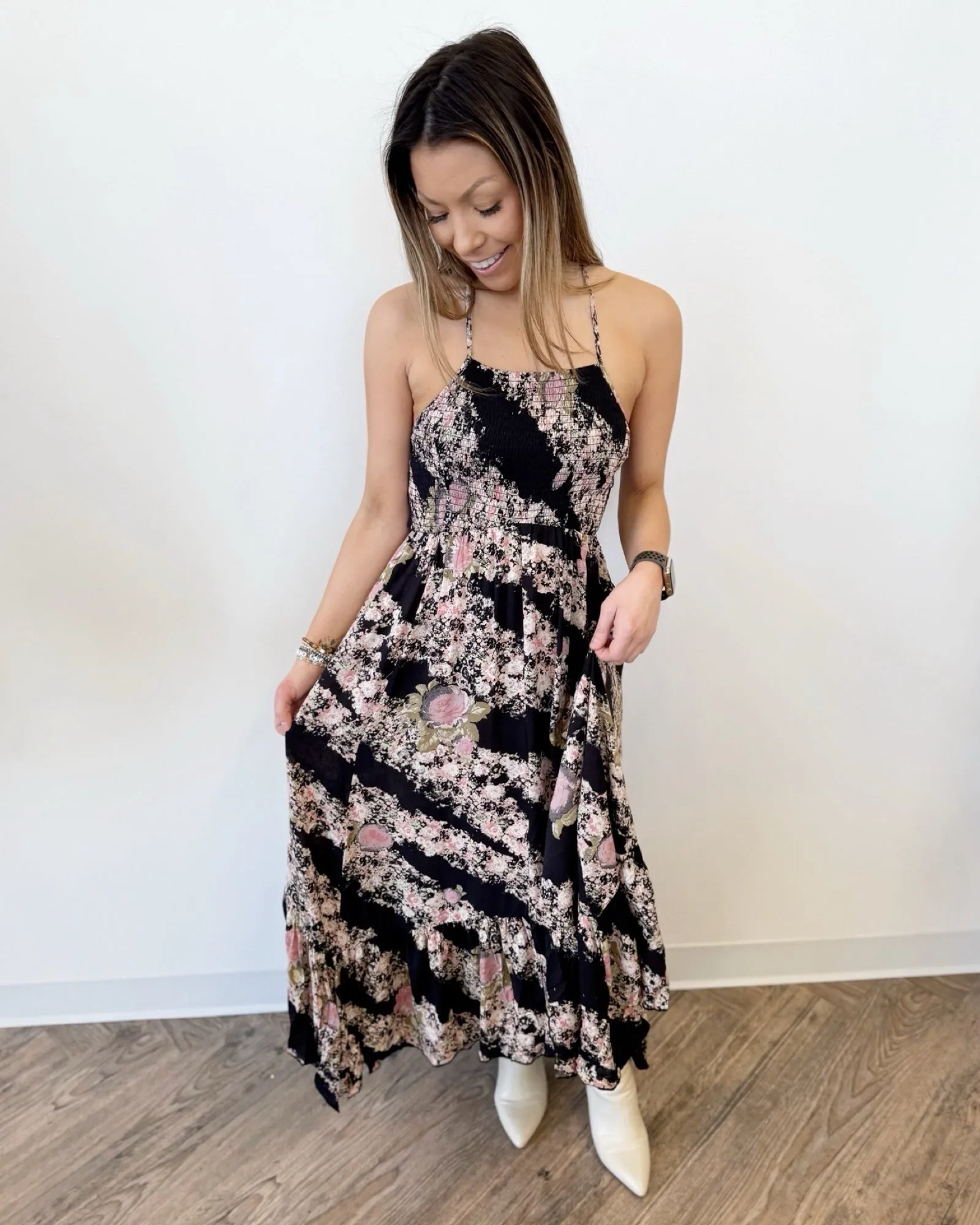 Laurenza Halter Maxi Dress