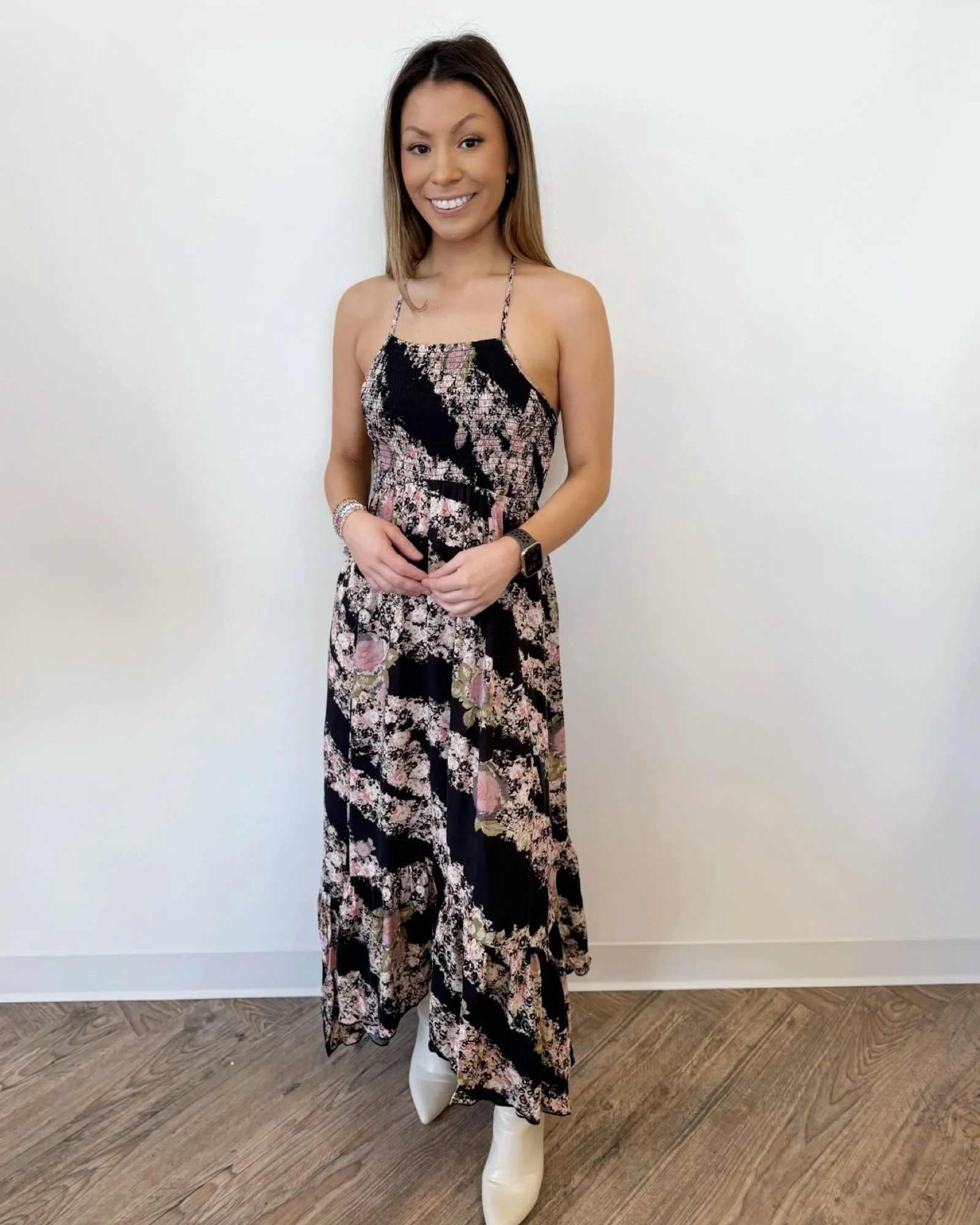 Laurenza Halter Maxi Dress