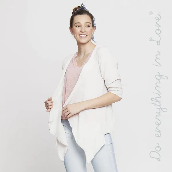 Lightweight Sheer  Kimono with Shark Bite Hem
