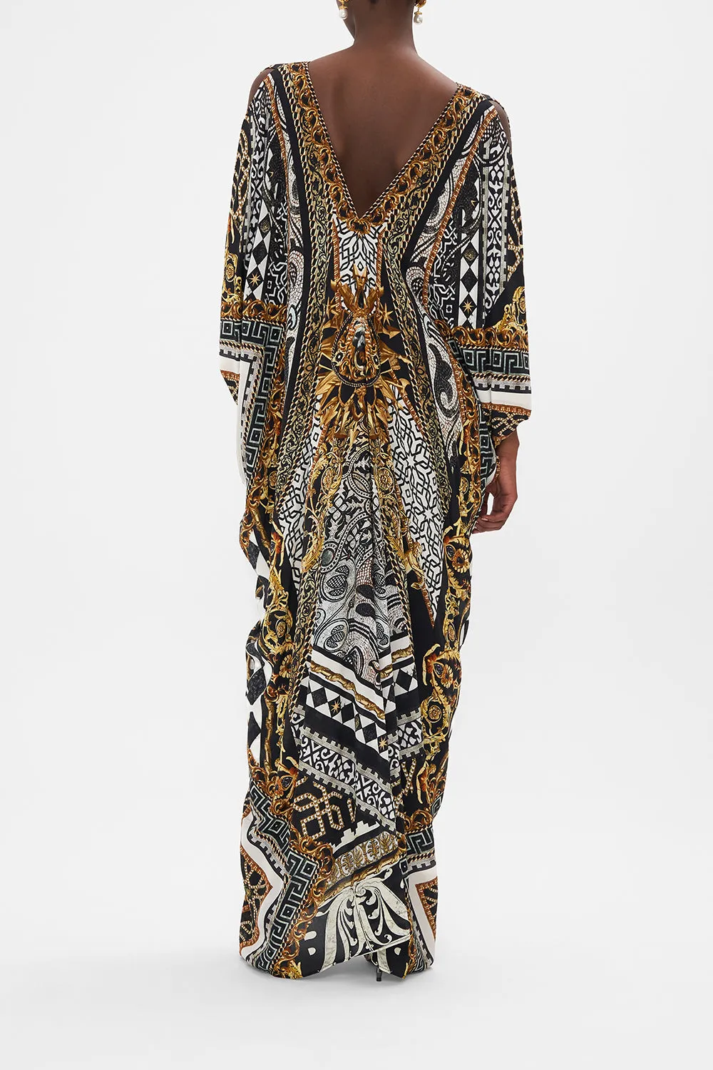 LONG DRAPE DRESS WITH ZIP FRONT LOOK UP TESORO