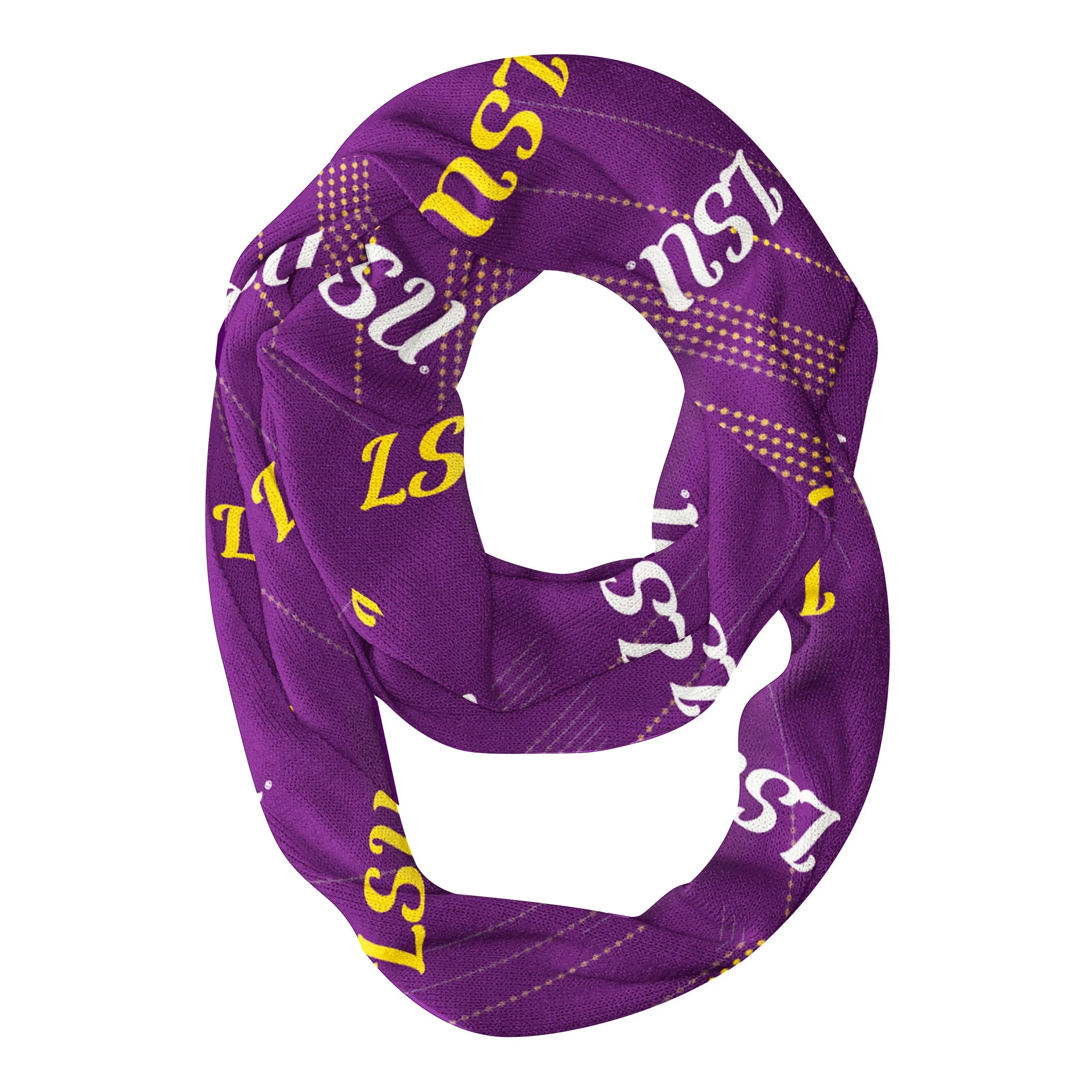 LSU Tigers Purple Infinity Scarf by Vive La Fete