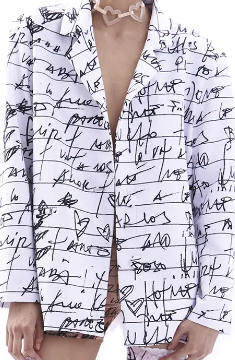 Madness - Amor De Verano Blazer: White & Black