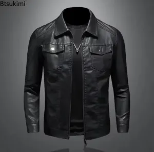 Men's Leather Jackets Motorcycle Coats  S9801287 XL