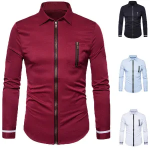 Mens Zip Up Designer Shirts
