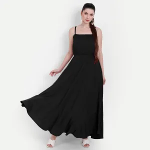 Midnight Elegance Maxi Dress