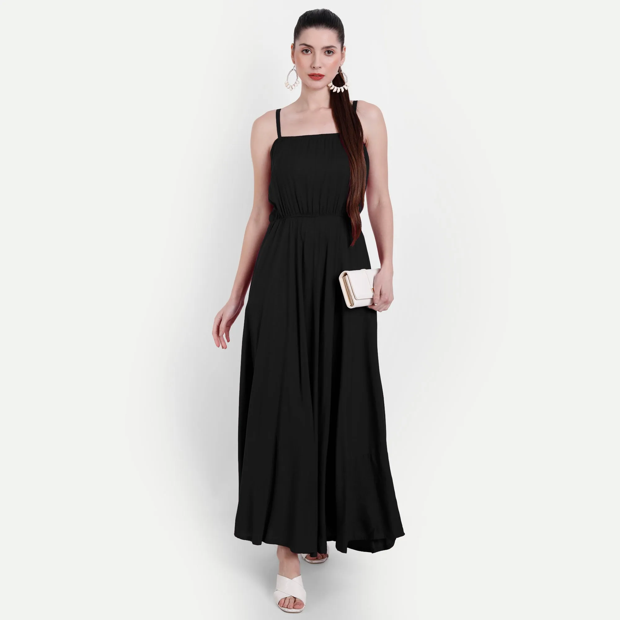 Midnight Elegance Maxi Dress