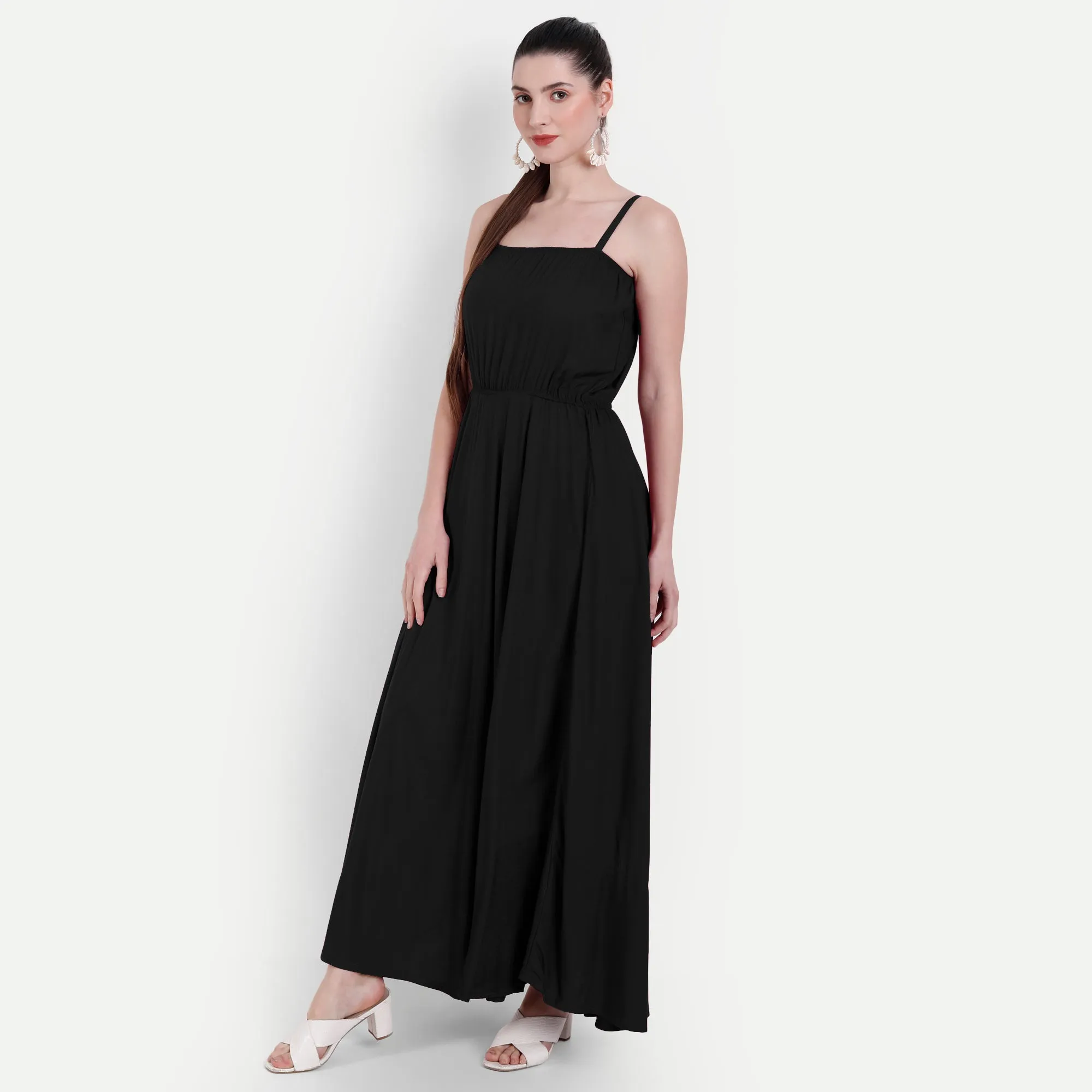 Midnight Elegance Maxi Dress