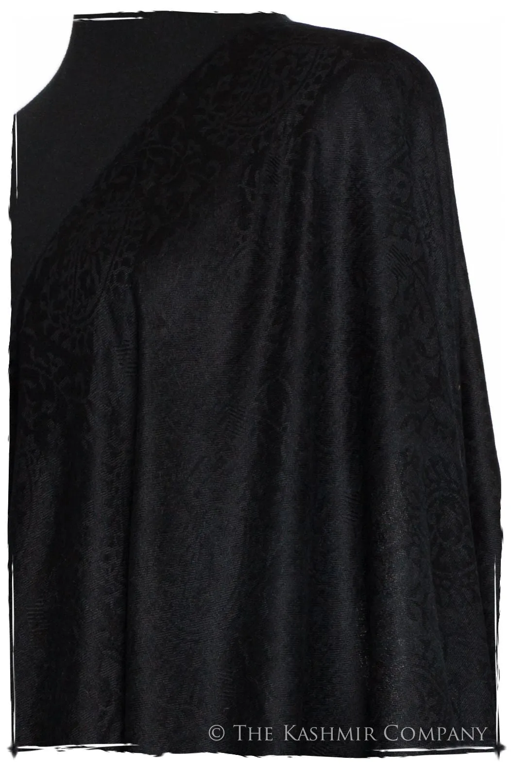 Noir Royale Paisley Silk Scarf / Shawl