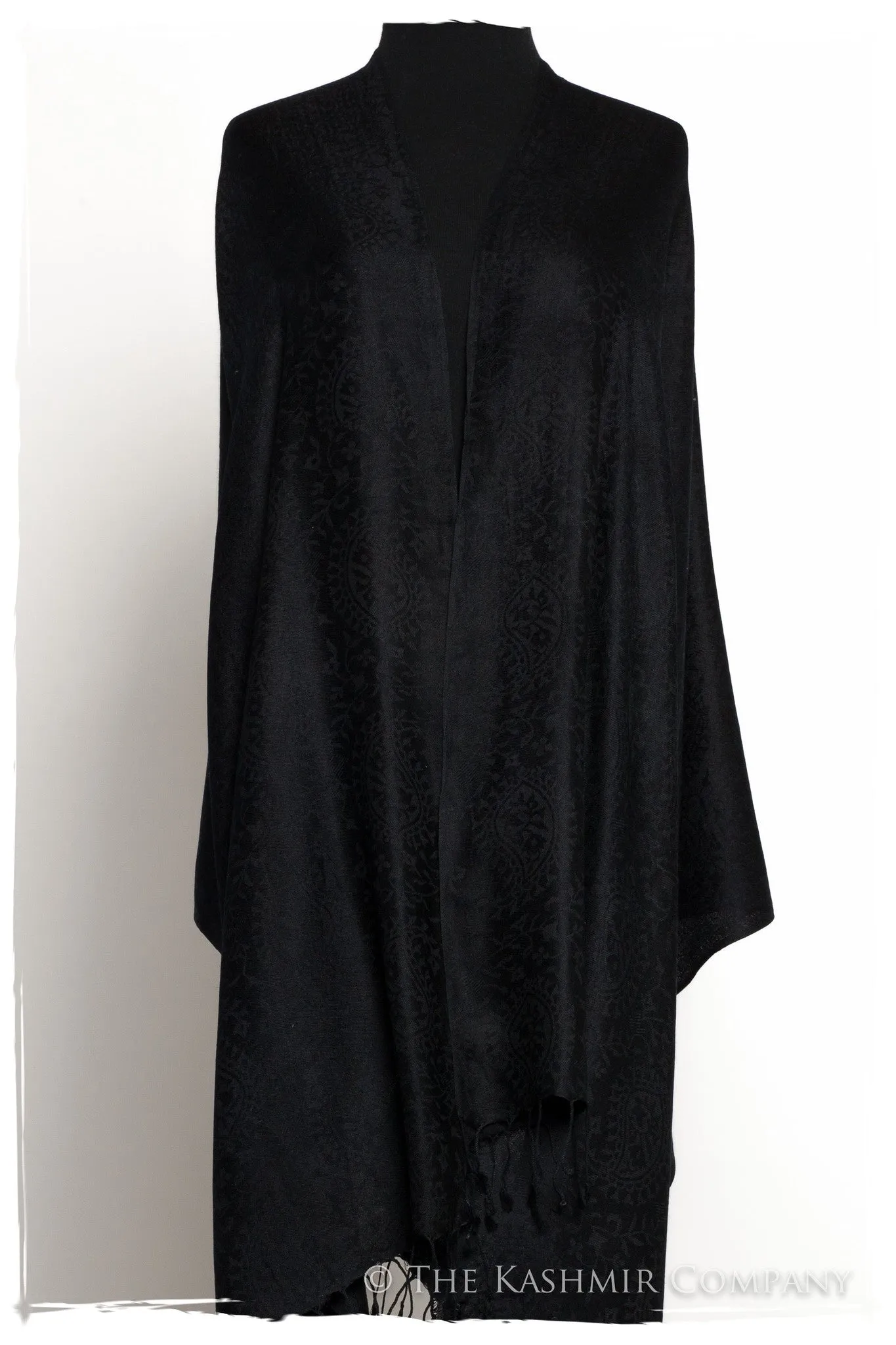Noir Royale Paisley Silk Scarf / Shawl