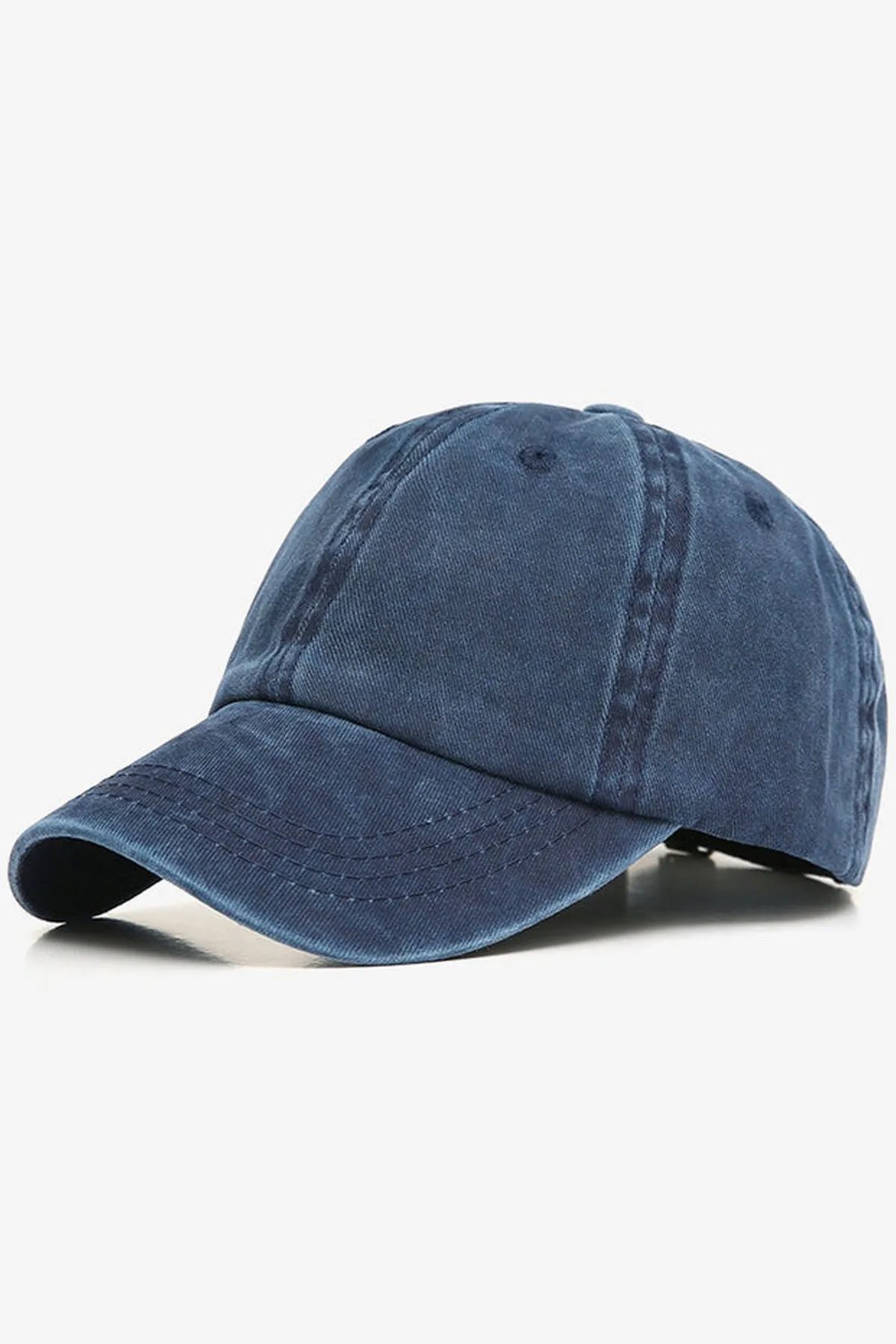 Retro Blue Solid Cap - W21 - MCP003R