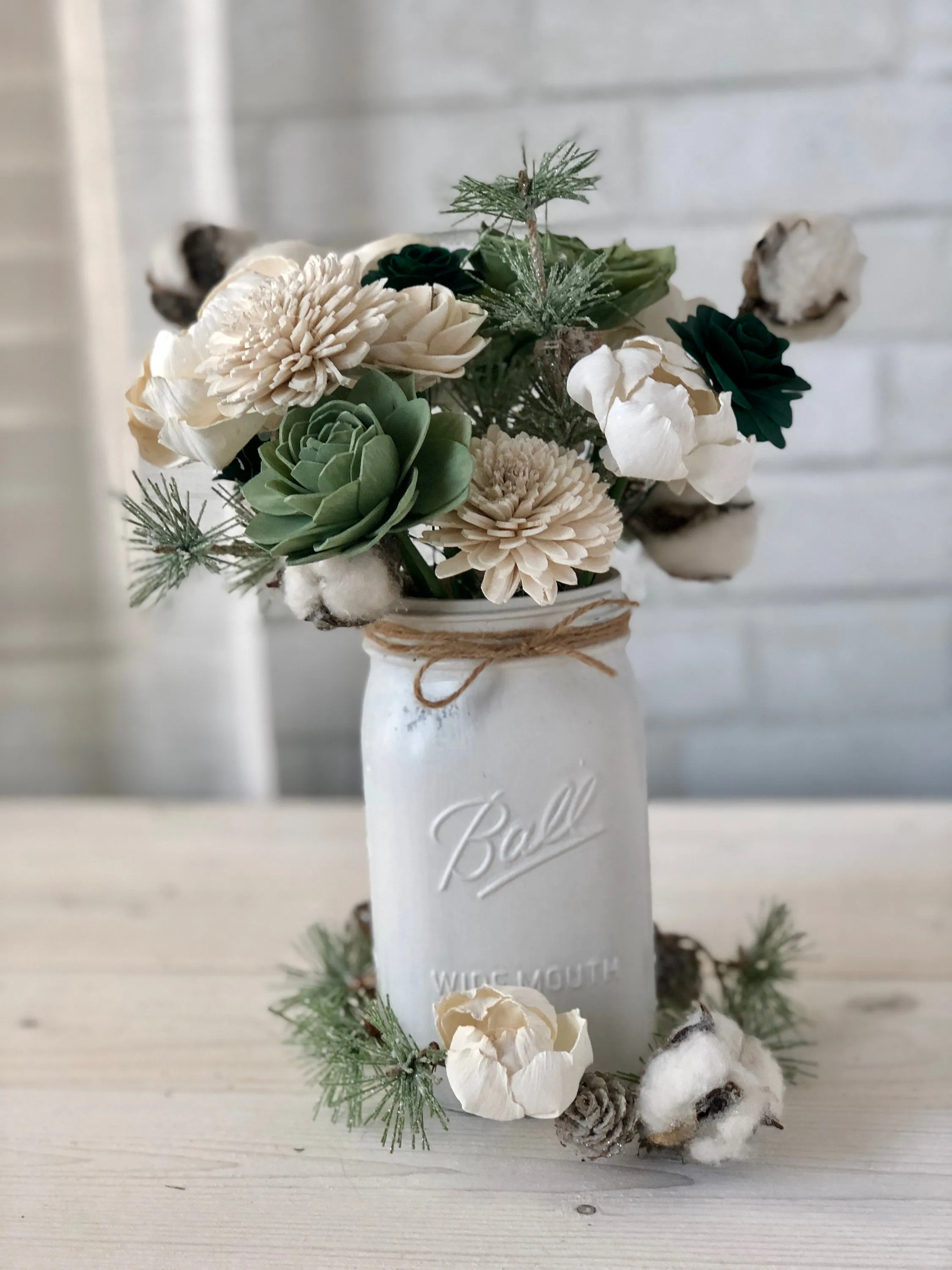 Snow Under the Pines Arrangement