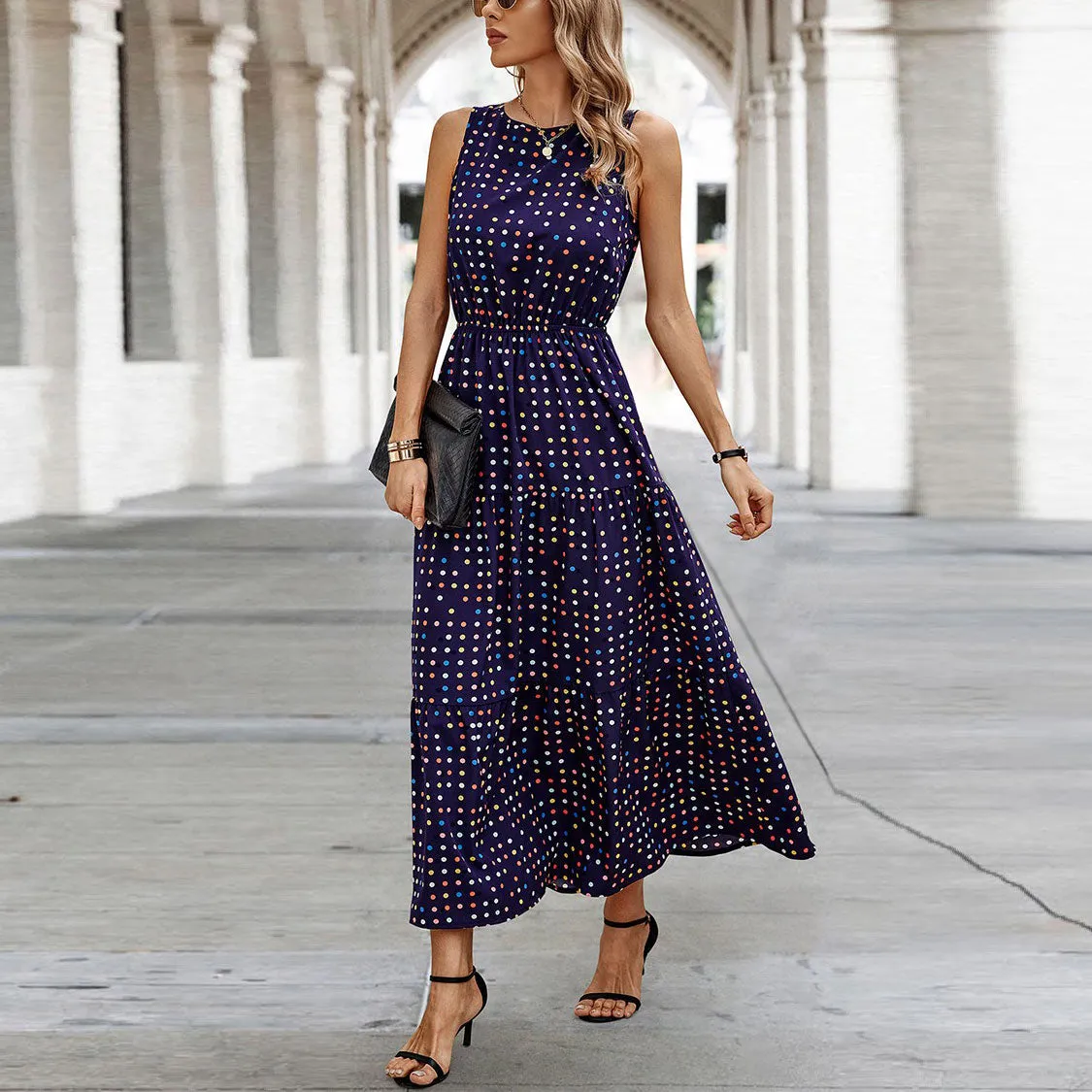 Starry Night Sleeveless Maxi