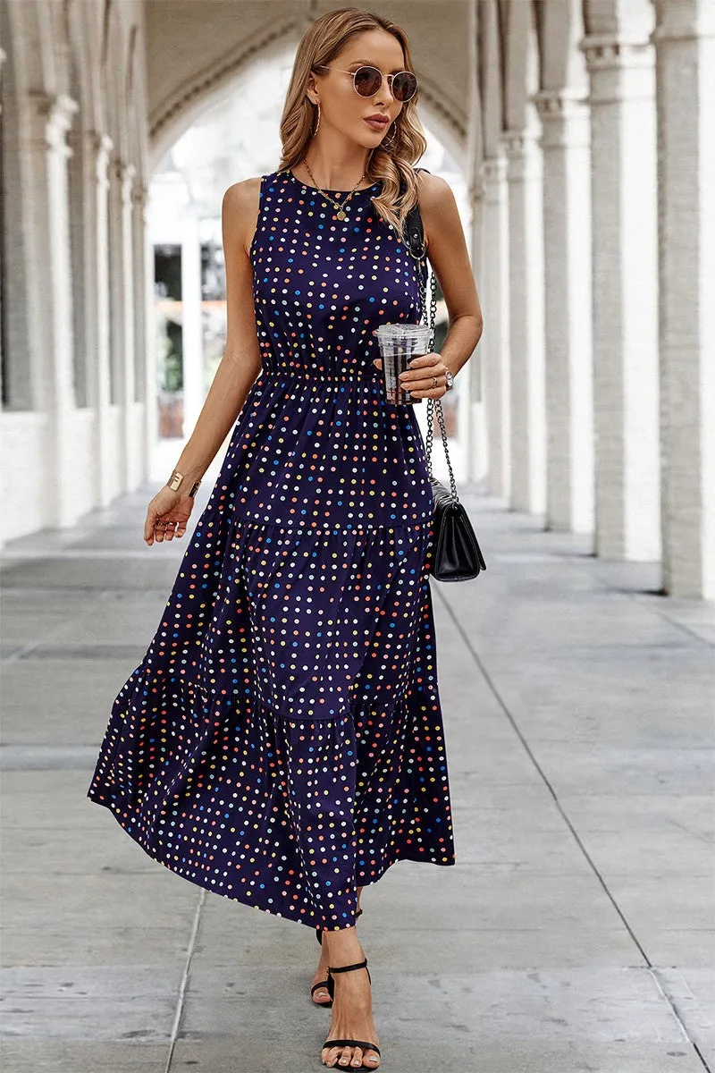 Starry Night Sleeveless Maxi