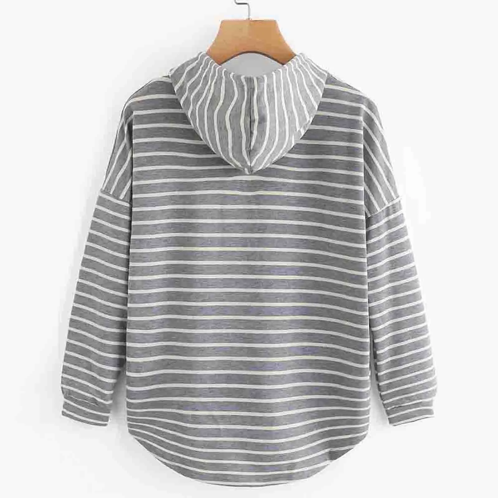 Striped Casual Hoodie