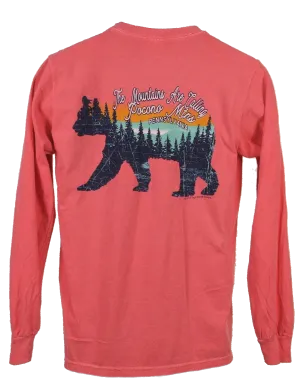 The Mountains are Calling Long Sleeve Pocono Mountains Tee Shirt