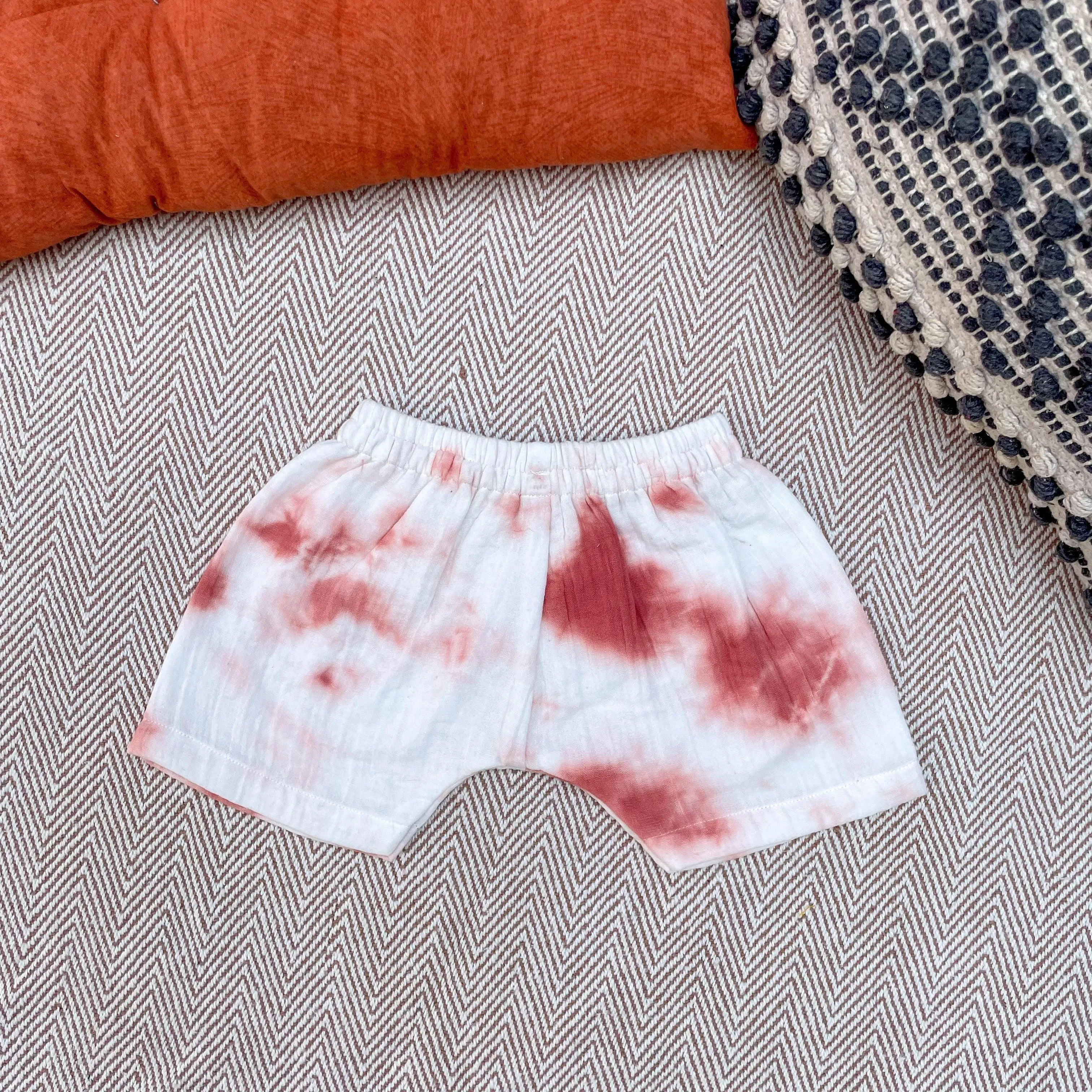 Tie-Dye Jhabla Set (Rust)