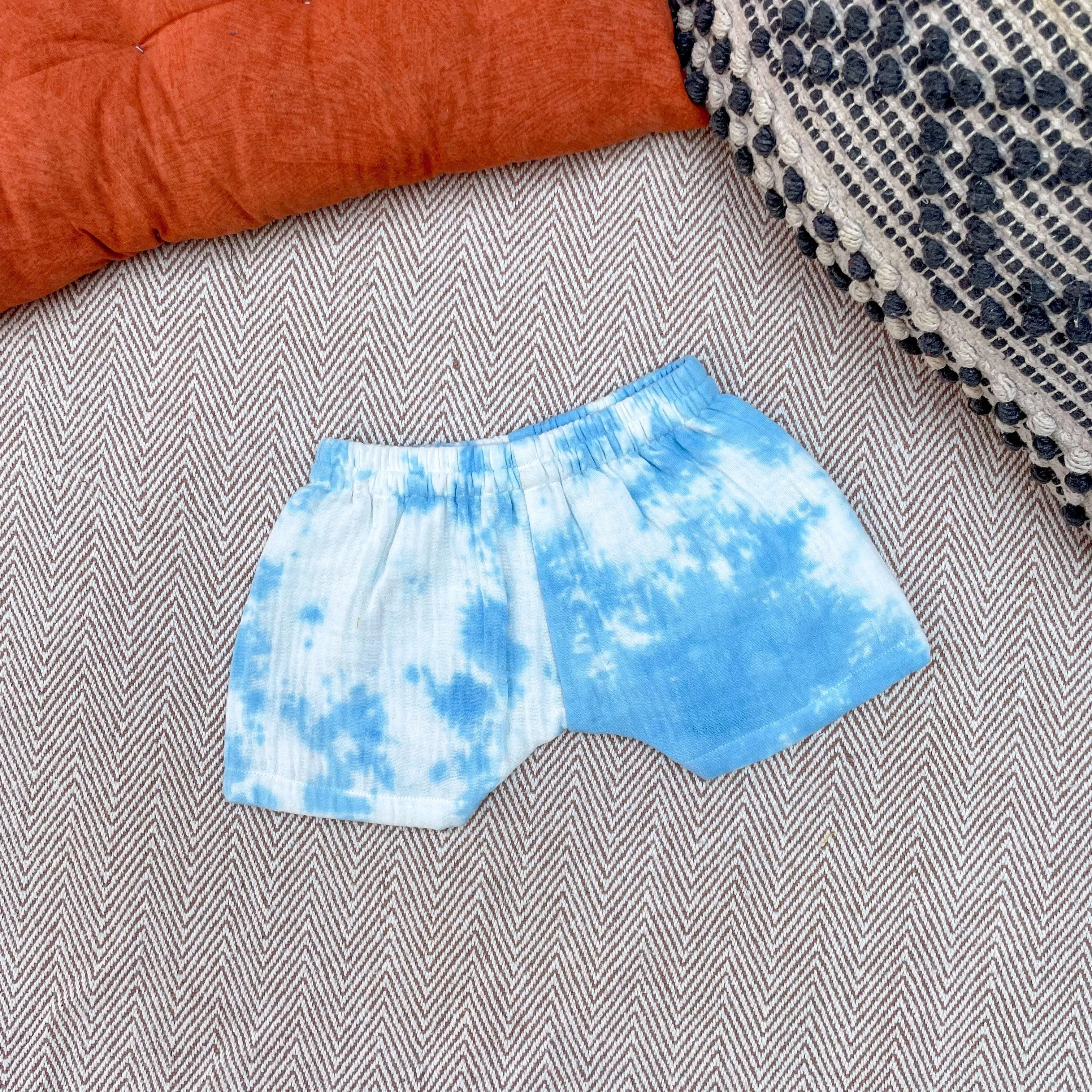 Tie Dye Jhabla Set(Blue)