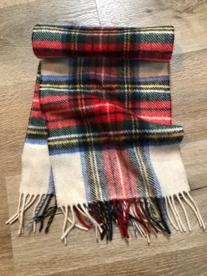 Vintage Shetland Plaid Wool Scarf SOLD