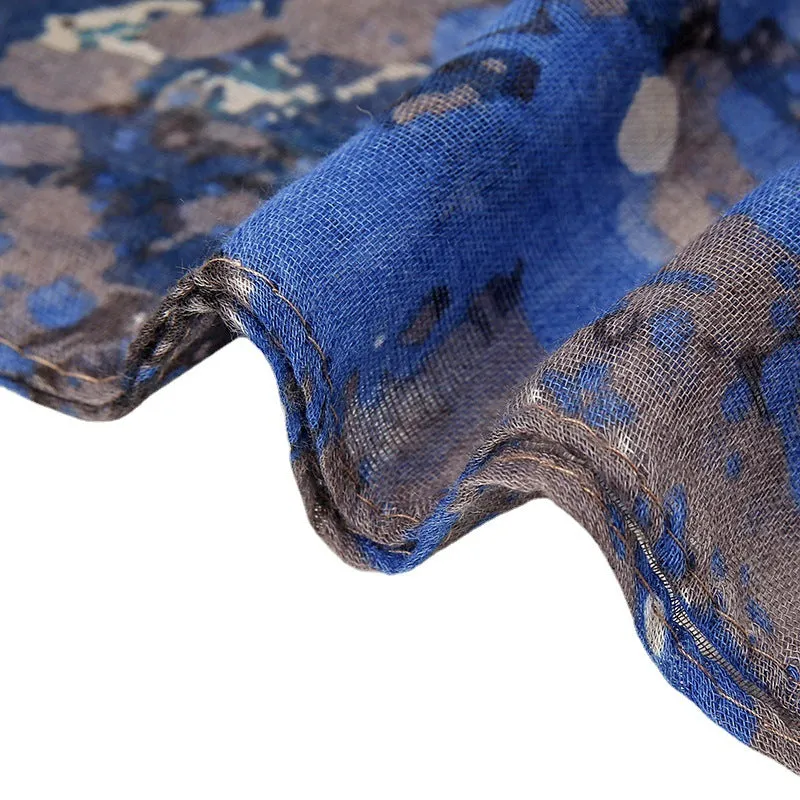 VS261 Graffiti printed viscose voile hijab scarf