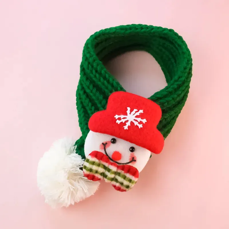 Winter Dog Scarf Warm Puppy Pet Knitted Christmas Scarf Maltese Scarf Cat Dog Cute Knitted Scarf Pet Supplies Accessories For Small Dogs Party
