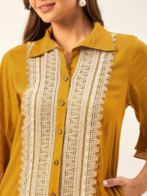 Yellow Embellished Maxi Dress